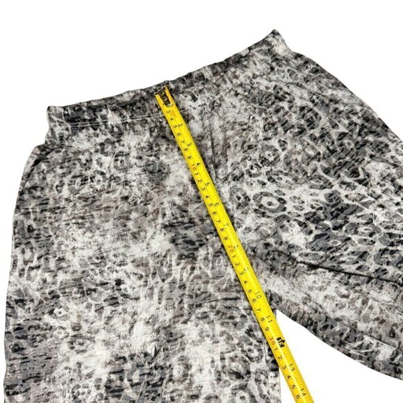 New Go Couture Leopard Print Wide Leg Palazzo Pants Sz.S Gray Animal Print Y2K - Picture 5 of 11